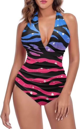 YEXIATODO Women's One Piece Swimsuits Tummy Control Bathing Suits in Kuwait