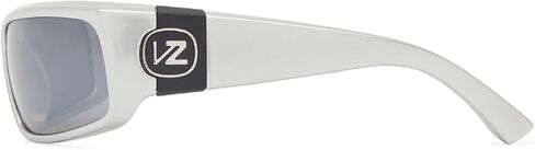 نظارات شمسية VonZipper Kickstand غير مستقطبة للرجال والنساء، كروم فضي مع مسند رمادي، عدسات بولي كربونات مقاومة للصدمات، نظارات شمسية مع حماية من الأشعة فوق البنفسجية وHEV 62 مم in Kuwait