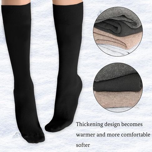 5 Pairs Knee Warm High Socks for Women Cotton Winter Sock in Kuwait
