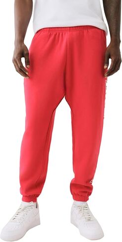 بنطال رياضي RAW Exaggerated ICON للرجال من True Religion، لون أحمر TR-V in Kuwait