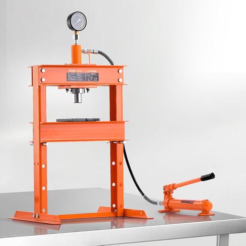 Vevor Hydraulic Shop Press ، 10 T H-Frame Shop Press مع لوحة الضغط وقاعدة على شكل H ، وضغط هيدروليكي قابل للتعديل على شكل حرف H مع صمام الإغاثة ، وتناسب الانحناء والاستقامة والختم in Saudi Arabia