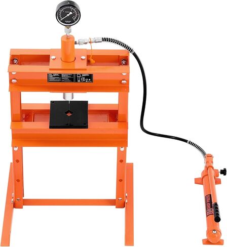 Vevor Hydraulic Shop Press ، 10 T H-Frame Shop Press مع لوحة الضغط وقاعدة على شكل H ، وضغط هيدروليكي قابل للتعديل على شكل حرف H مع صمام الإغاثة ، وتناسب الانحناء والاستقامة والختم in Saudi Arabia