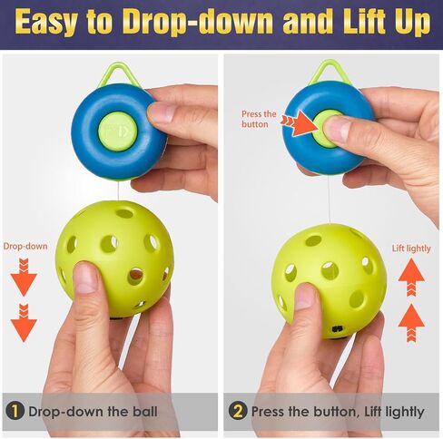 Pickleball Trainer, Continuous Rebound for Pickleball Training and Practice - Enhance Reaction Time & Hand-Eye Coordination | Gift for All Ages and Skill Levels (Paddle Not Included) in Saudi Arabia
