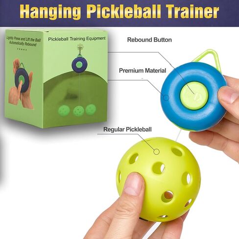 Pickleball Trainer, Continuous Rebound for Pickleball Training and Practice - Enhance Reaction Time & Hand-Eye Coordination | Gift for All Ages and Skill Levels (Paddle Not Included) in Saudi Arabia