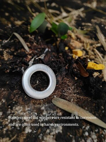 M14 Flat Washer, 304 Stainless Steel, 14mm ID, 28mm OD, 2.5mm Thickness, Plain Finish, for Bolt and Screw (Pack of 20) in Kuwait