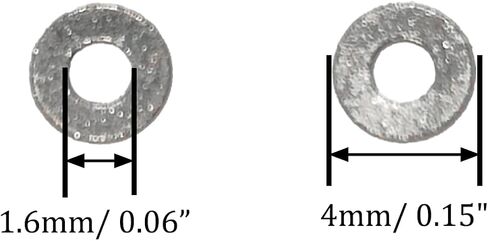 M14 Flat Washer, 304 Stainless Steel, 14mm ID, 28mm OD, 2.5mm Thickness, Plain Finish, for Bolt and Screw (Pack of 20) in Kuwait