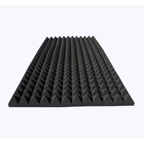 1 Pack Pyramid Sound Proof Foam Panels,48x24x2 Inch Acoustic Foam,High Density Soundproof Wall Panels,Fireproof Cancelling