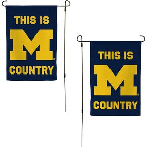 Desert Cactus University of Michigan UM Garden Flag – 19 x 12 inch Michigan Wolverines Banner, For Outdoor Display and Events (Design I)