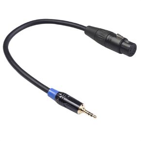 XLR Cables Female to 3.5mm Male Connector, XLR Female 5 Pin to Jack 3.5Mm Male Balanced Extension Cable 0.3M for Computer Sound Card Camera Cable