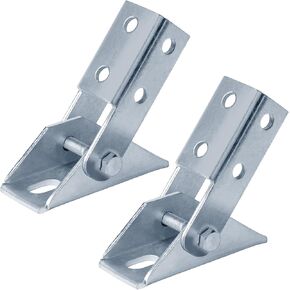 2 Pcs Adjustable Brace Fitting for 1-5/8" Strut Channel, 3/16" (5mm) Thick