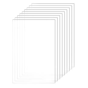 10 Pack Clear Acrylic Sheet 4" x 6" Acrylic Place Cards 1/8" Thick Transparent Plastic Board for Signs DIY Display Projects,Craft,Photo Frames