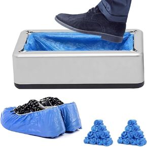 DASZERX® Automatic Shoe Cover Dispenser Machine with 200pcs Disposable Shoe Covers - Non Slip, User-Friendly and Reliable Shoe Cover Machine in Used At home, office, hospital to Protect the Floor