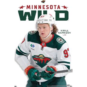Trends International NHL Minnesota Wild - Kirill Kaprizov Feature Series 23 Wall Poster, 34L x 22.4W, Premium Unframed Version