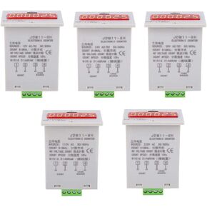 Electronic Counter,JDM11-6H No Voltage Counter 6 Digits Electronic LED Digital Display Counter Relay(AC/DC24V)