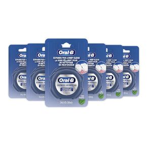 Oral-B Expandable Dental Floss, Mint, Expands for A Deep Clean, 6 Pack (50M)