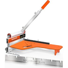 Laminate/Vinyl Floor Cutter with Extra Blade for Work Efficiently,13“ Vinyl Plank Cutter with Wheel - Just 1 Step Meet Angle&Length Cutting, Flooring Tools-Cuts LVP, Engineer Wood, VCT, SPC, WPC.