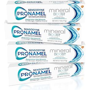 Sensodyne Pronamel Mineral Boost Enamel Toothpaste for Sensitive Teeth with Gentle Whitening Action - 2.7 Ounces (Pack of 4)