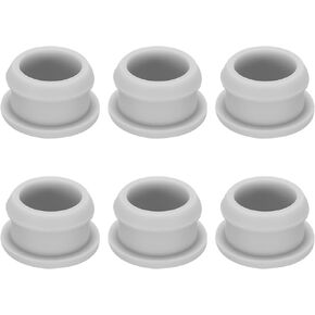 Snap in Locking Hole Plugs Rubber Panel Seal Cover Drilled Silicone Caps, [for Kitchen Rubber, Waterproof Sealing Plugs] - 21mm/0.8in/Gray/6Pcs