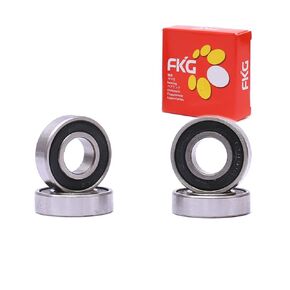 FKG 6900-2RS 10x22x6mm Deep Groove Ball Bearing Double Rubber Seal Bearings Pre-Lubricated 4 Pcs