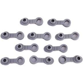 10Pcs Grey Universal Silicone Sealing Bottle Straw Hole Grommets Stopper Lids Straw Plug Replacement Tumber Thermos Cup, Wine Stoppers and Pourers Kitchen Utensils and Gadgets (20/30OZ)