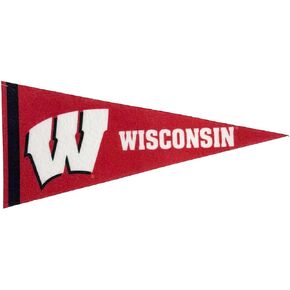 Wisconsin Mini Pennant - Size: 4" x 9" - Officially Licensed - 1 Pennant Per Pack
