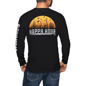 GIMMEDAT Happy Hour Duck Hunting Long Sleeve Shirt Man Woman Gift Fun