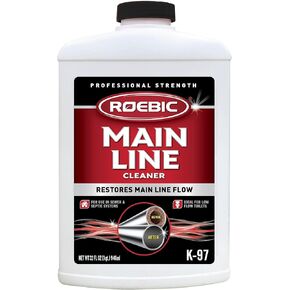 Roebic K-97 Main Line Cleaner, Exclusive Bacteria Digests Paper, Fats, and Grease in Sewer and Septic Systems, 32 Ounces & K-57-Q Septic System Cleaner, 32 Ounces
