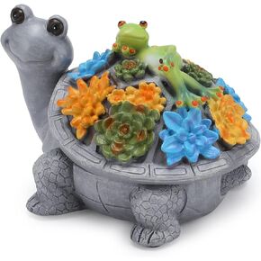 Turtle & Lazy Frog Ashtray with Lid, Handmade Cool Resin Ashtrays for Cigarettes as Home Decoration, Windproof Ash Tray for Indoor or Outdoor Use, Smoking Ash Tray Sets in Office Bar Hotel