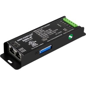 SIRS-E DMX-CON3-C2 LED Decoder 3 Channel RGB Controller, 12-24V DC, 100W, UL Listed Class 2