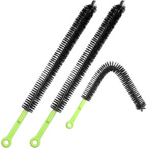 Sewer Drain Brush, 2PCs 17inch Flexible Long Pipe Snake Hair Clogs Catcher Cleaners for Toilet Kitchen Bathroom Sewer, Sink Snake Drain Tool Get Rid Hair and Mucus in Sewer