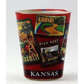Kansas State Poster Art Shot Glass rtp