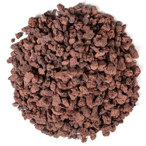 10Ib Natural Lava Rock for Fire Pit - Red Volcanic Lava Stones for Fireplaces, Gas Grills, Outdoor Garden Landscaping,Plants and Aquarium, 1/2" to 1"
