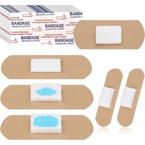 Geiserailie 200 Pcs Pressure Adhesive Bandages Dialysis Bandages Absorbent Pad XL Waterproof Bandages for Wound Care Thin Skin Seniors Patients First Aid Essential
