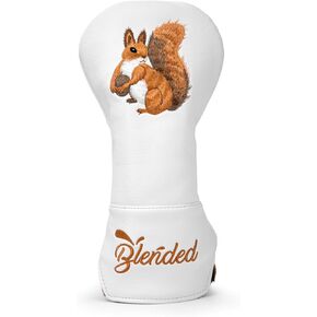 Golf Club Cover Squirrels Premium Embroidery Driver Cover Fariway Wood Headcover Hybrid Covers Leather Golf Head Cover for Most Brand