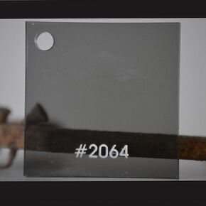 SIBE-R Plastic Supply - (2Pack) Light Gray/Smoke Transparent Acrylic Plexiglass #2064-1/8" - 6" x 12" Acrylic Plastic Sheet
