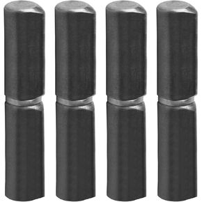4 Pack 6-3/8" x 7/8" Weld On Bullet Hinge, Heavy Duty Steel Weldable Barrel Hinges for Trailer Ramp Gate