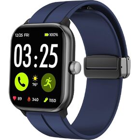 Compatible with Spade & Co Health Smartwatch 4 bands, Soft Silicone Sport Wristband Replacement Straps Compatible with Spade & Co Health Smartwatch 4 1.85 Inches