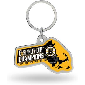 Rico Industries NHL Boston Bruins Champ State Shape Keychain