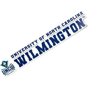 Desert Cactus University of North Carolina Wilmington Sticker W Seahawks Name Logo Vinyl Decal Laptop Water Bottle Car Scrapbook (8 Inch Sticker)