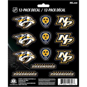 FANMATS NHL Unisex-Teen Mini Decal, 12-Pack