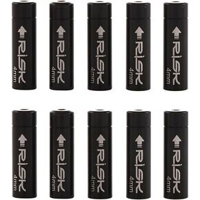 10Pcs Black Cable End Crimps, Bike Cable End Caps Alloy Road Mountain Bikes Brake Tips Shifter End Cap Housing Ferrules Cover Brake Parts (4mm/5mm)