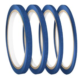 4 Pack Blue Painter's Tap丨 Blue Masking Tape, Fine Line Masking Tape 0.2"", 0.27"", 0.39"", 0.47"" X22 Yard Blue Tape Thin Automotive Pinstripe Tape for Paint, Art, Tumblers - Total 87 Yard