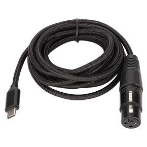 XLR To USB C Microphone Cable, USB C Microphone Cable Plug and Play Sturdy for Stage (3meter/9.84feet)
