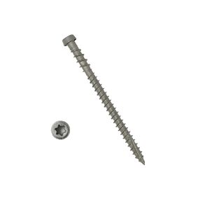 YYL Composite Decking Exterior Coated Wood Screw,#10x2-3/4,Star Drive Torx 20,Type 17 Slot Point,350 Pack,Wood Screw,1 Free Bit Included (#10x2-3/4, Gray, 350)