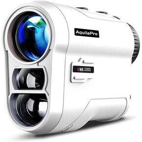 NKG Golf Rangefinder with Slope, 1000 Yards, Rangefinder Golf, 0.5 Yard Accuracy, 7X Magnification, Flag Lock Vibration, Rechargeable Golf Range Finder