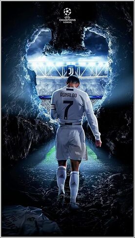 By GREENWORLDDECOR Cristiano Ronaldo - CR7 Footballer Best Player in The World Ronaldo 12 x 18 Inches Rolled Poster in Saudi Arabia