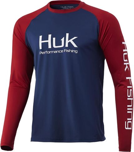 HUK Men's Double Header Long Sleeve | Sun Protecting Fishing Shirt in Saudi Arabia