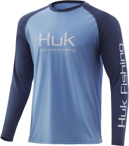 HUK Men's Double Header Long Sleeve | Sun Protecting Fishing Shirt in Saudi Arabia