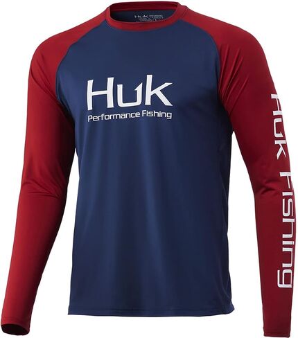 HUK Men's Double Header Long Sleeve | Sun Protecting Fishing Shirt in Saudi Arabia