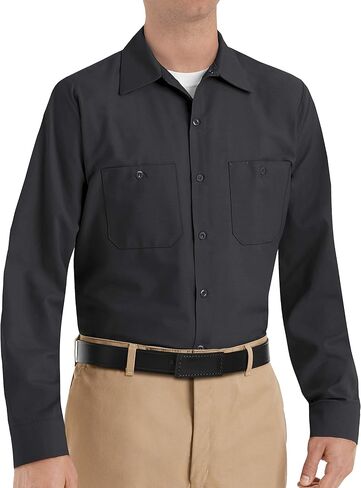 Red Kap Men's Industrial Long Sleeve Work Shirt in Kuwait